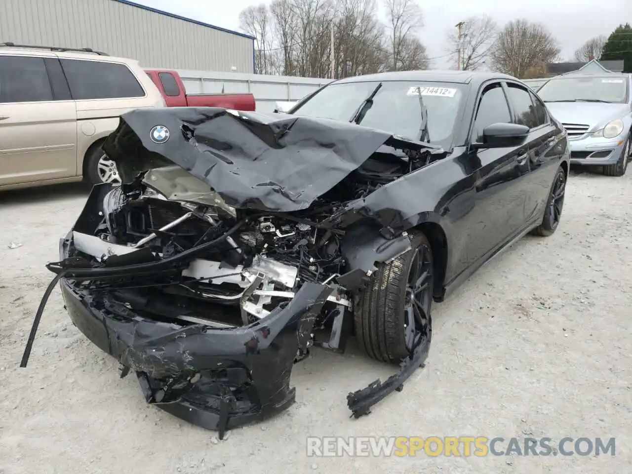 2 Photograph of a damaged car 3MW5R1J04M8B91110 BMW 3 SERIES 2021