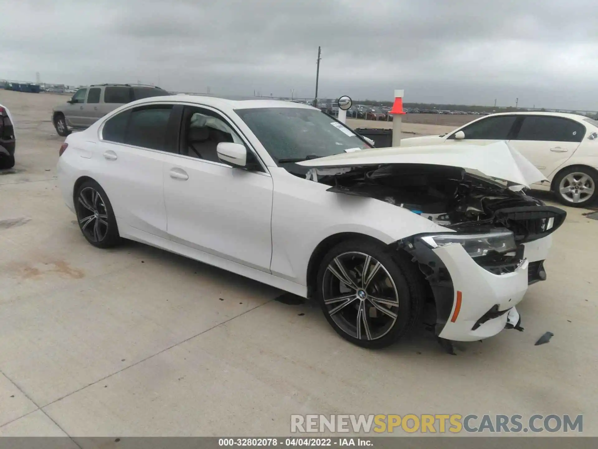 1 Photograph of a damaged car 3MW5R1J04M8B91916 BMW 3 SERIES 2021