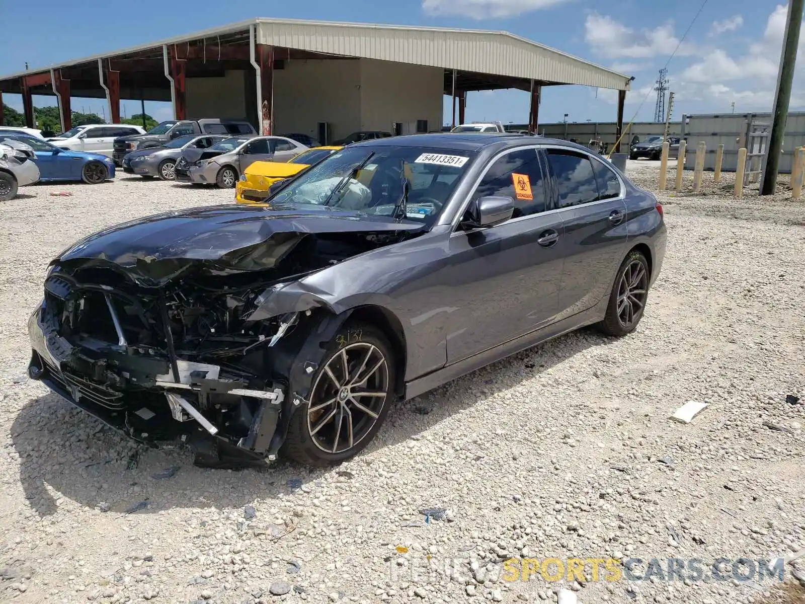 2 Photograph of a damaged car 3MW5R1J04M8B94010 BMW 3 SERIES 2021