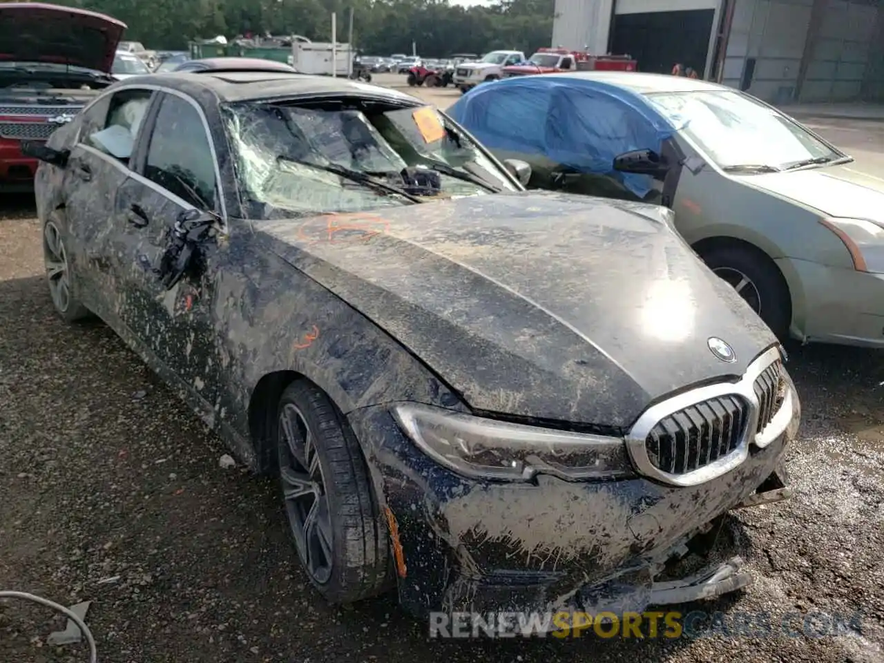 1 Photograph of a damaged car 3MW5R1J04M8B98882 BMW 3 SERIES 2021