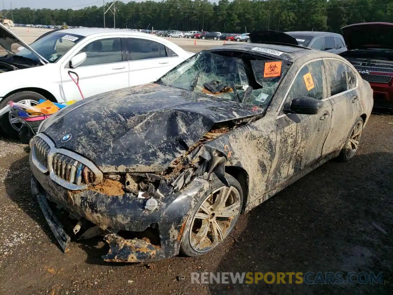 2 Photograph of a damaged car 3MW5R1J04M8B98882 BMW 3 SERIES 2021