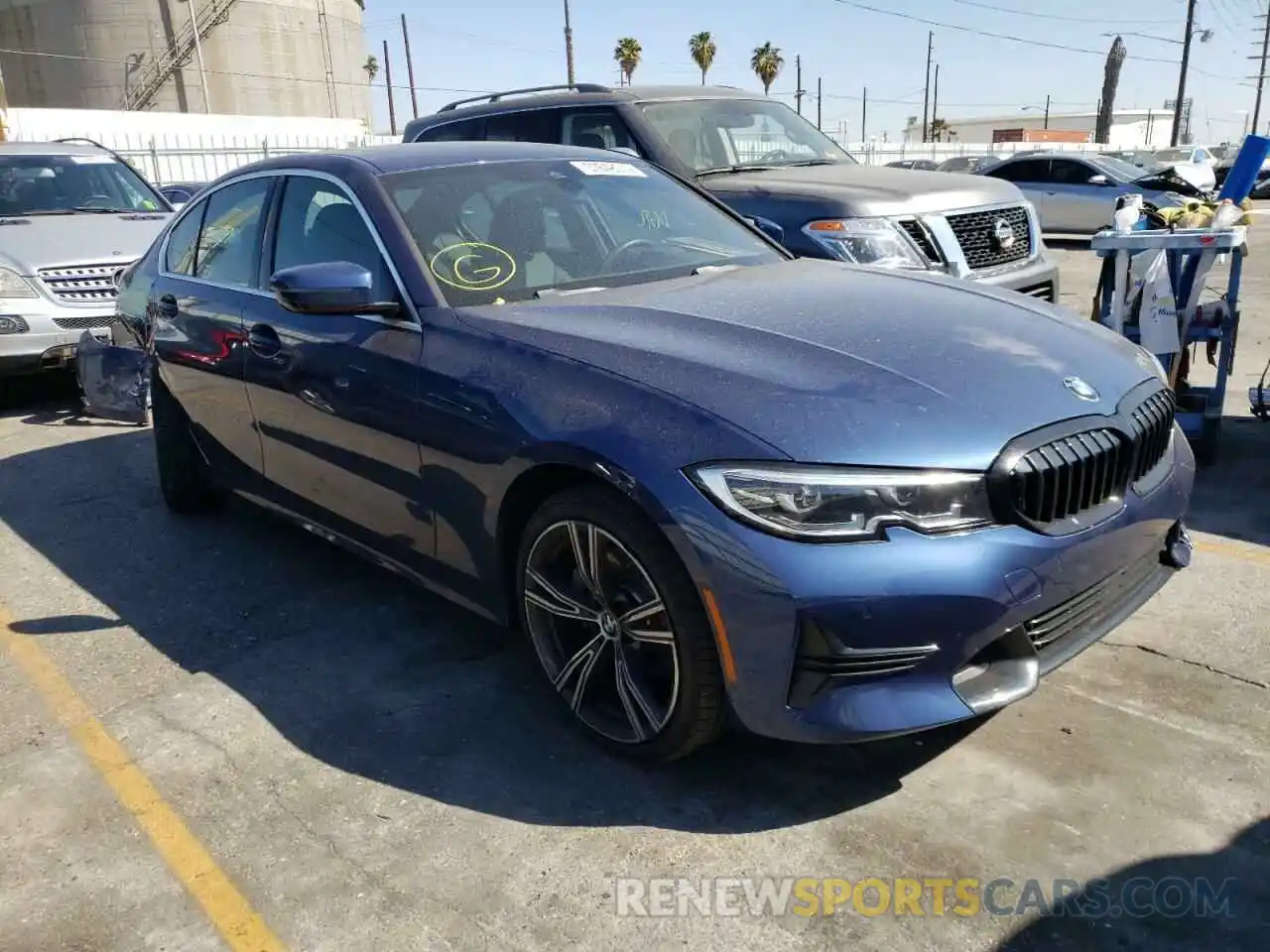 1 Photograph of a damaged car 3MW5R1J04M8C01876 BMW 3 SERIES 2021