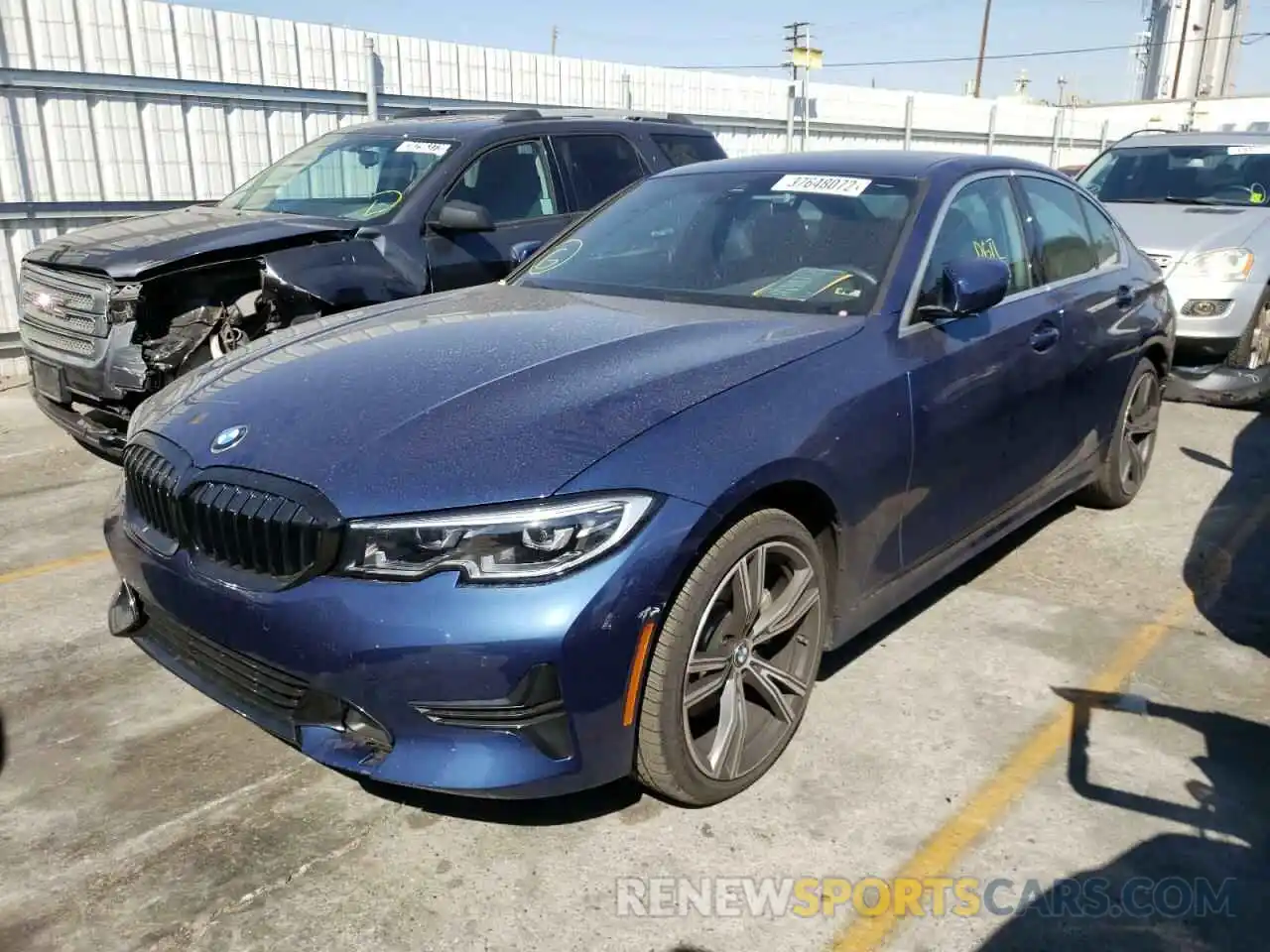 2 Photograph of a damaged car 3MW5R1J04M8C01876 BMW 3 SERIES 2021