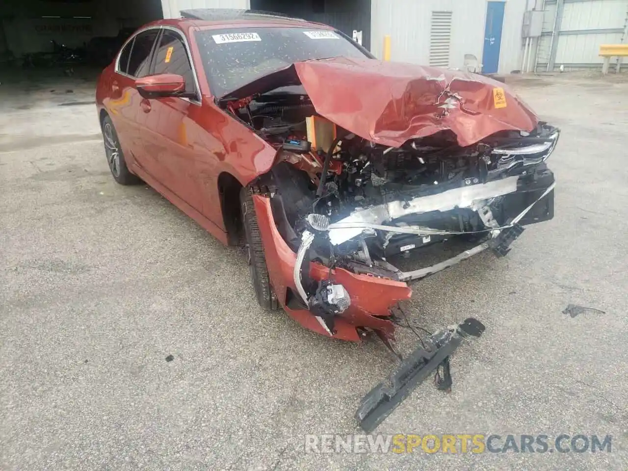 1 Photograph of a damaged car 3MW5R1J04M8C05006 BMW 3 SERIES 2021