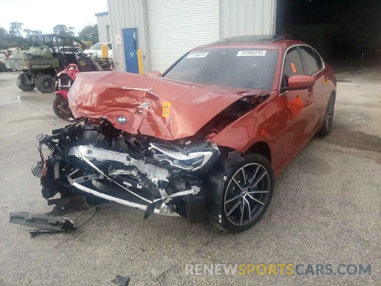 2 Photograph of a damaged car 3MW5R1J04M8C05006 BMW 3 SERIES 2021