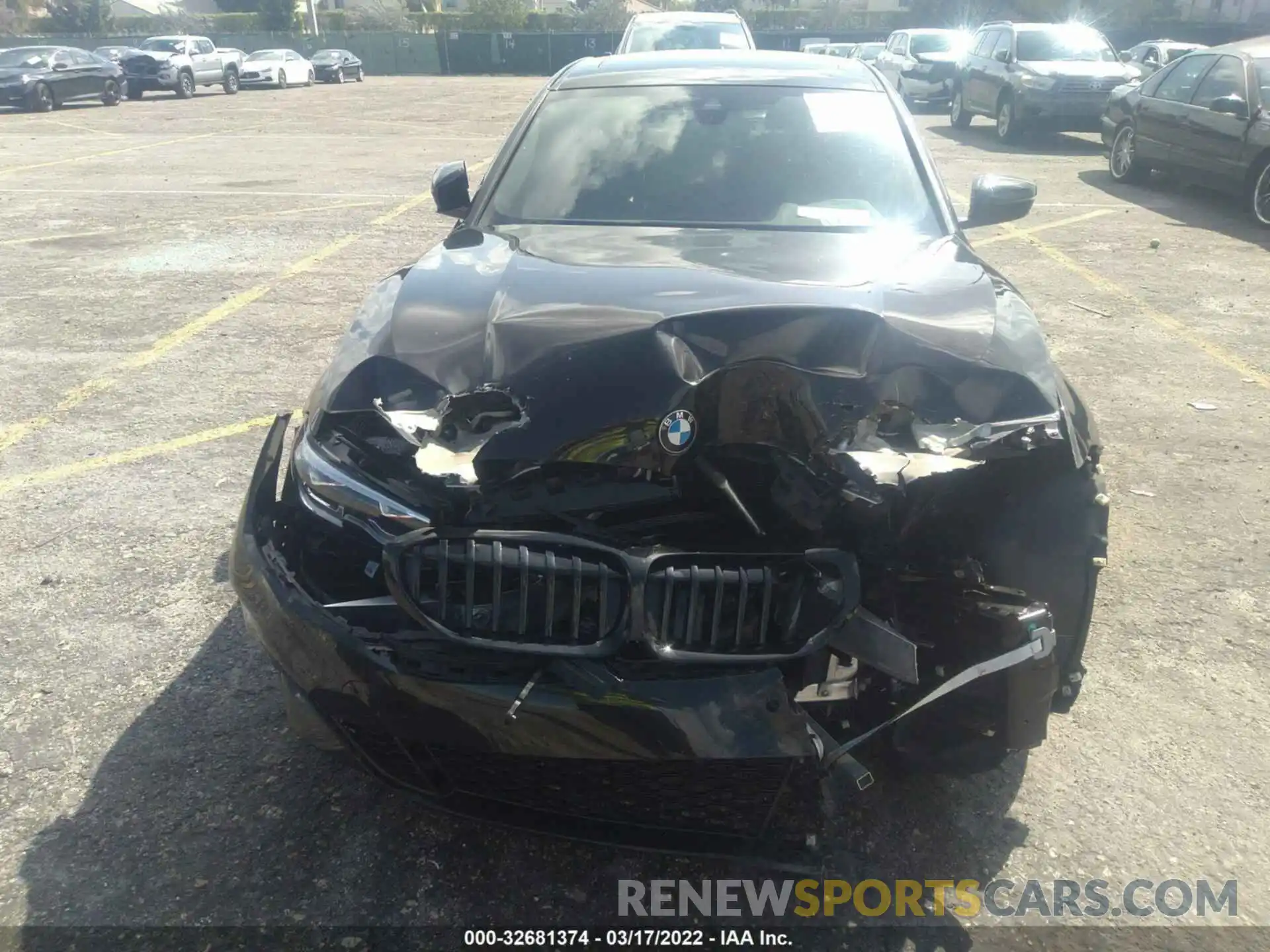 6 Photograph of a damaged car 3MW5R1J04M8C17334 BMW 3 SERIES 2021