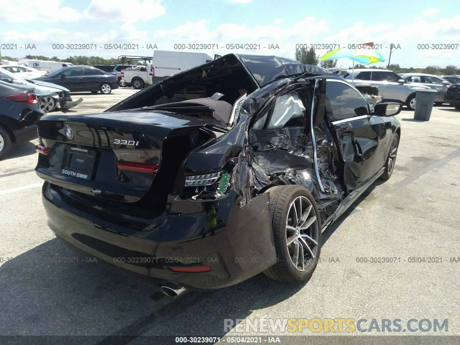 6 Photograph of a damaged car 3MW5R1J05M8B47276 BMW 3 SERIES 2021