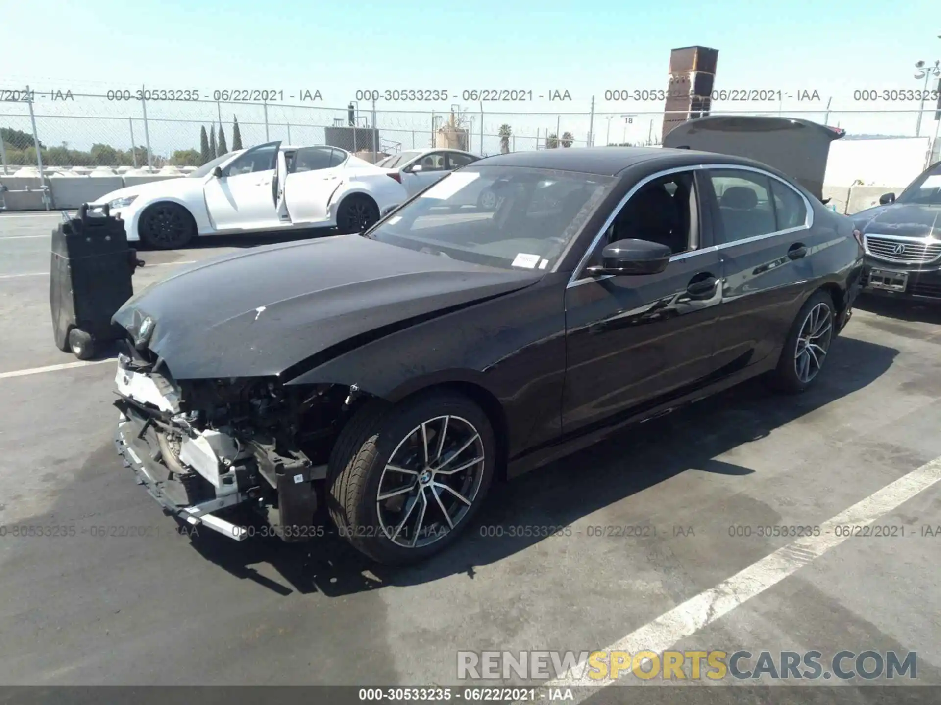 2 Photograph of a damaged car 3MW5R1J05M8B50081 BMW 3 SERIES 2021