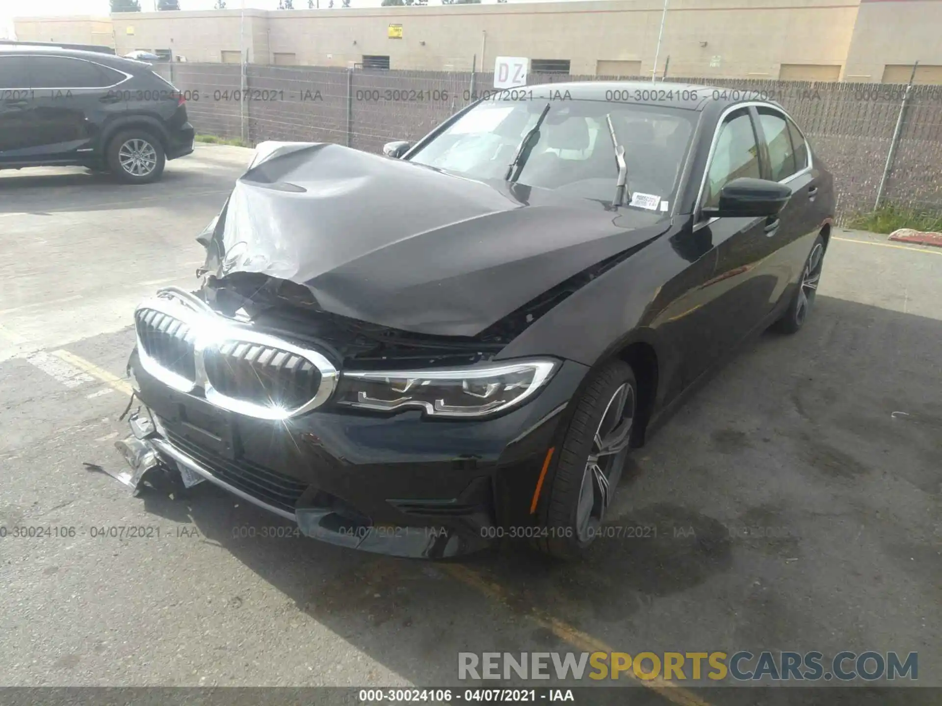 2 Photograph of a damaged car 3MW5R1J05M8B50209 BMW 3 SERIES 2021