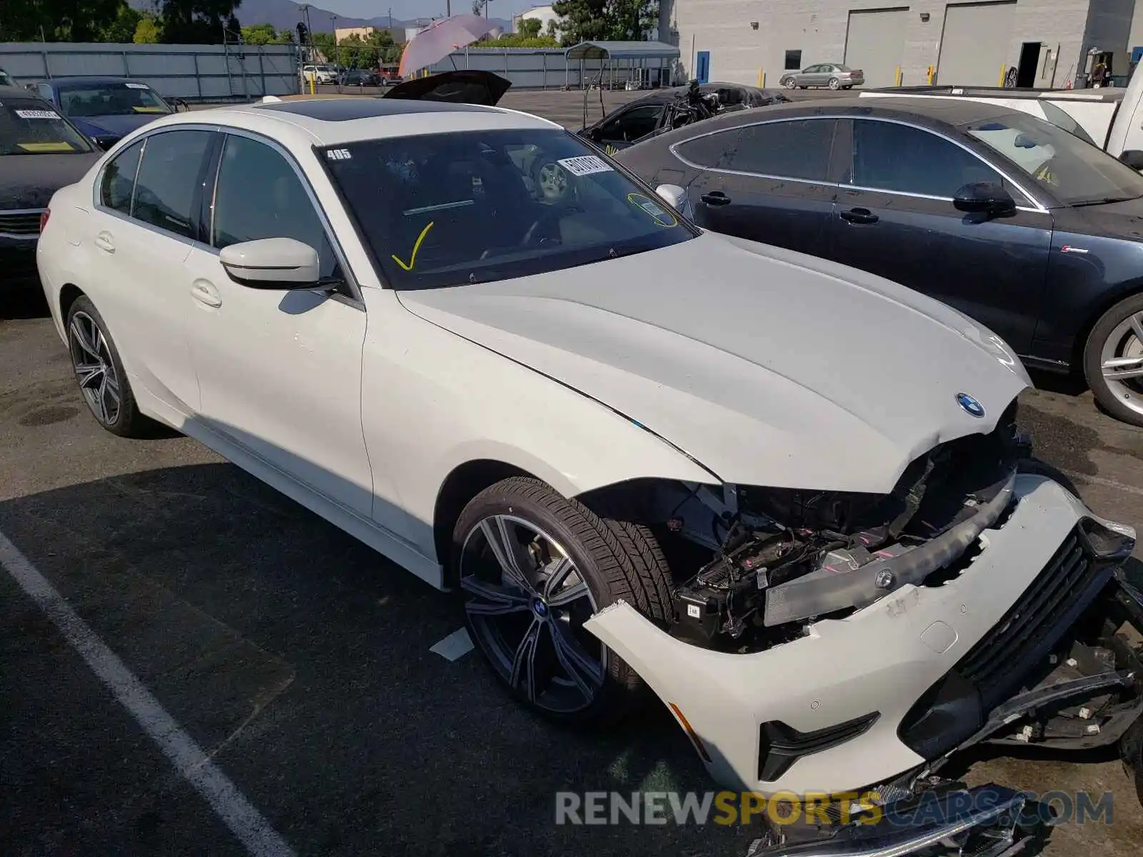 1 Photograph of a damaged car 3MW5R1J05M8B50646 BMW 3 SERIES 2021