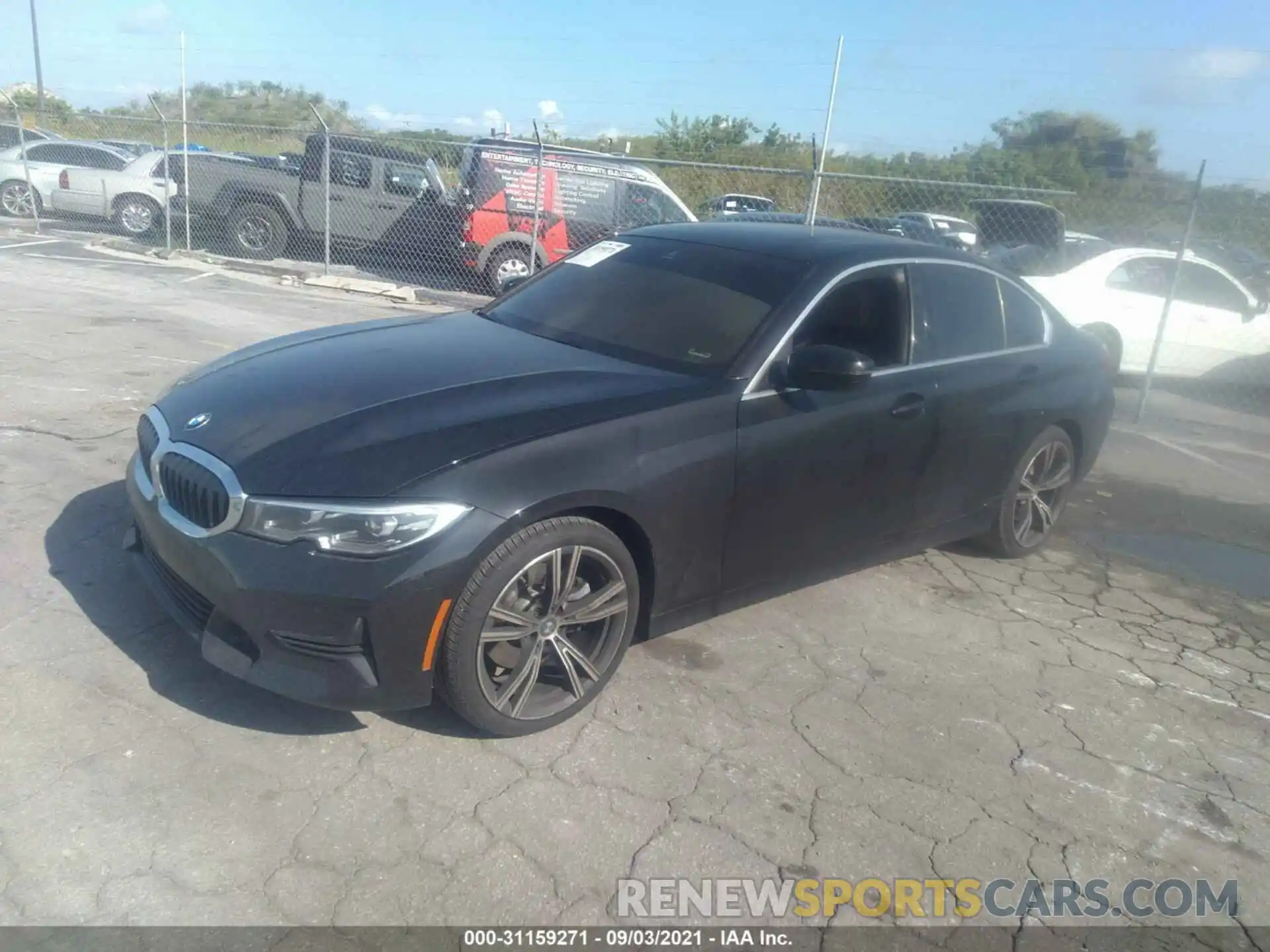 2 Photograph of a damaged car 3MW5R1J05M8B67821 BMW 3 SERIES 2021