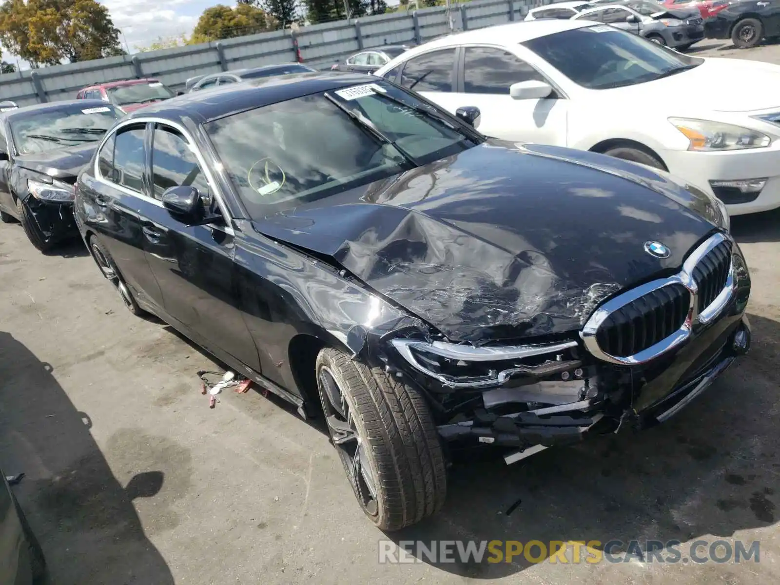 1 Photograph of a damaged car 3MW5R1J05M8B77801 BMW 3 SERIES 2021