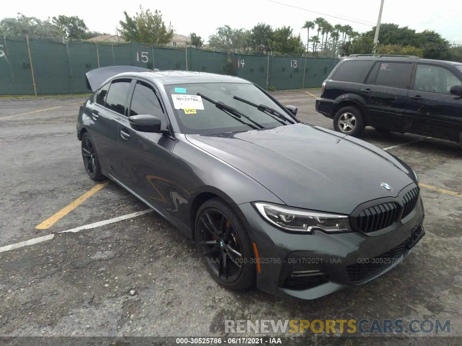 1 Photograph of a damaged car 3MW5R1J05M8B81458 BMW 3 SERIES 2021