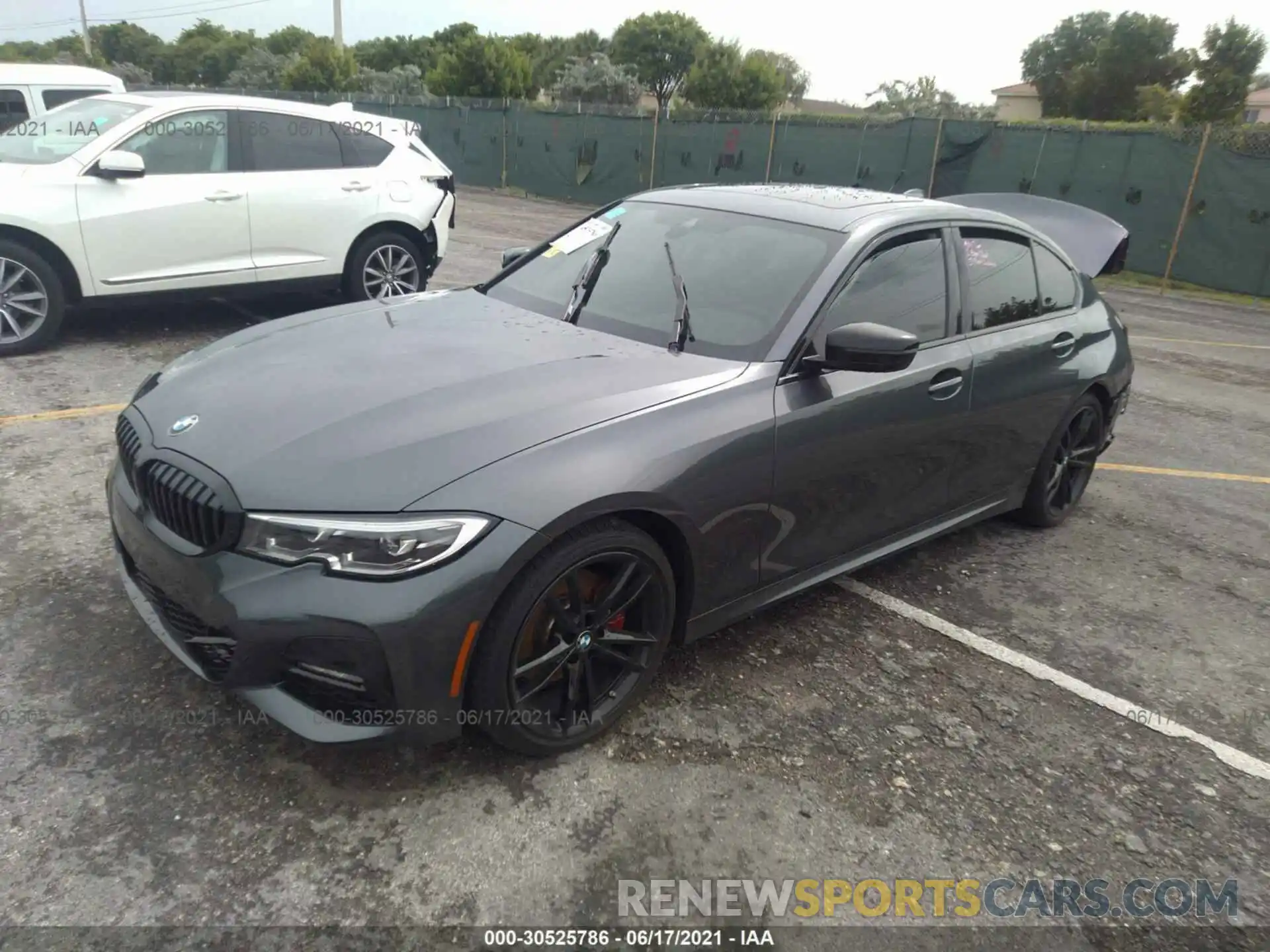 2 Photograph of a damaged car 3MW5R1J05M8B81458 BMW 3 SERIES 2021