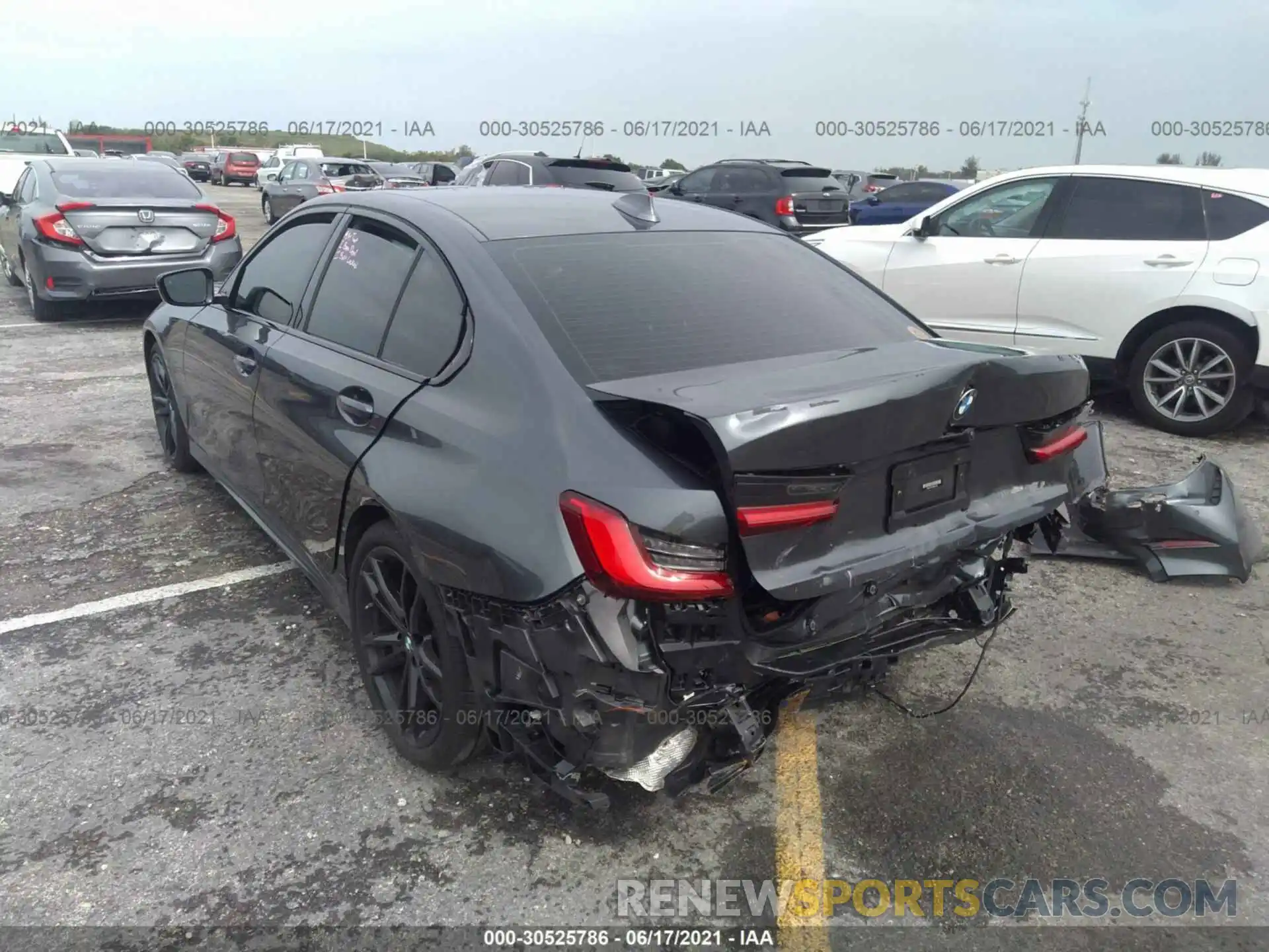 6 Photograph of a damaged car 3MW5R1J05M8B81458 BMW 3 SERIES 2021