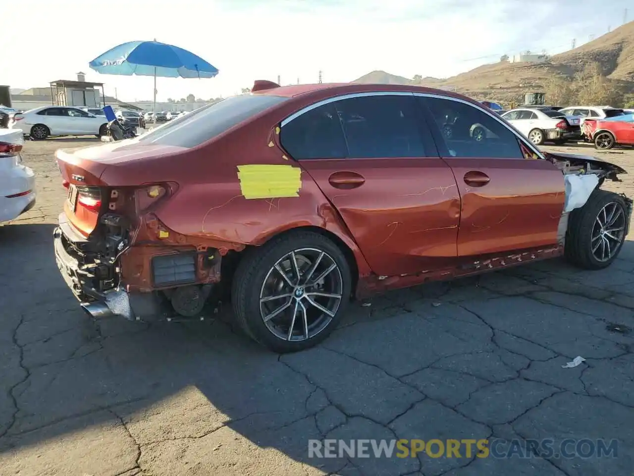 3 Фотография поврежденного автомобиля 3MW5R1J05M8B88846 BMW 3 SERIES 2021