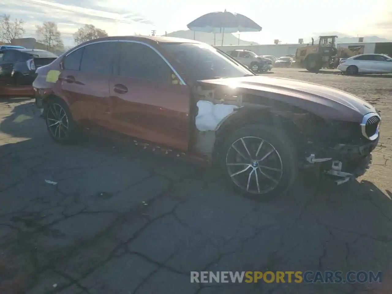 4 Фотография поврежденного автомобиля 3MW5R1J05M8B88846 BMW 3 SERIES 2021
