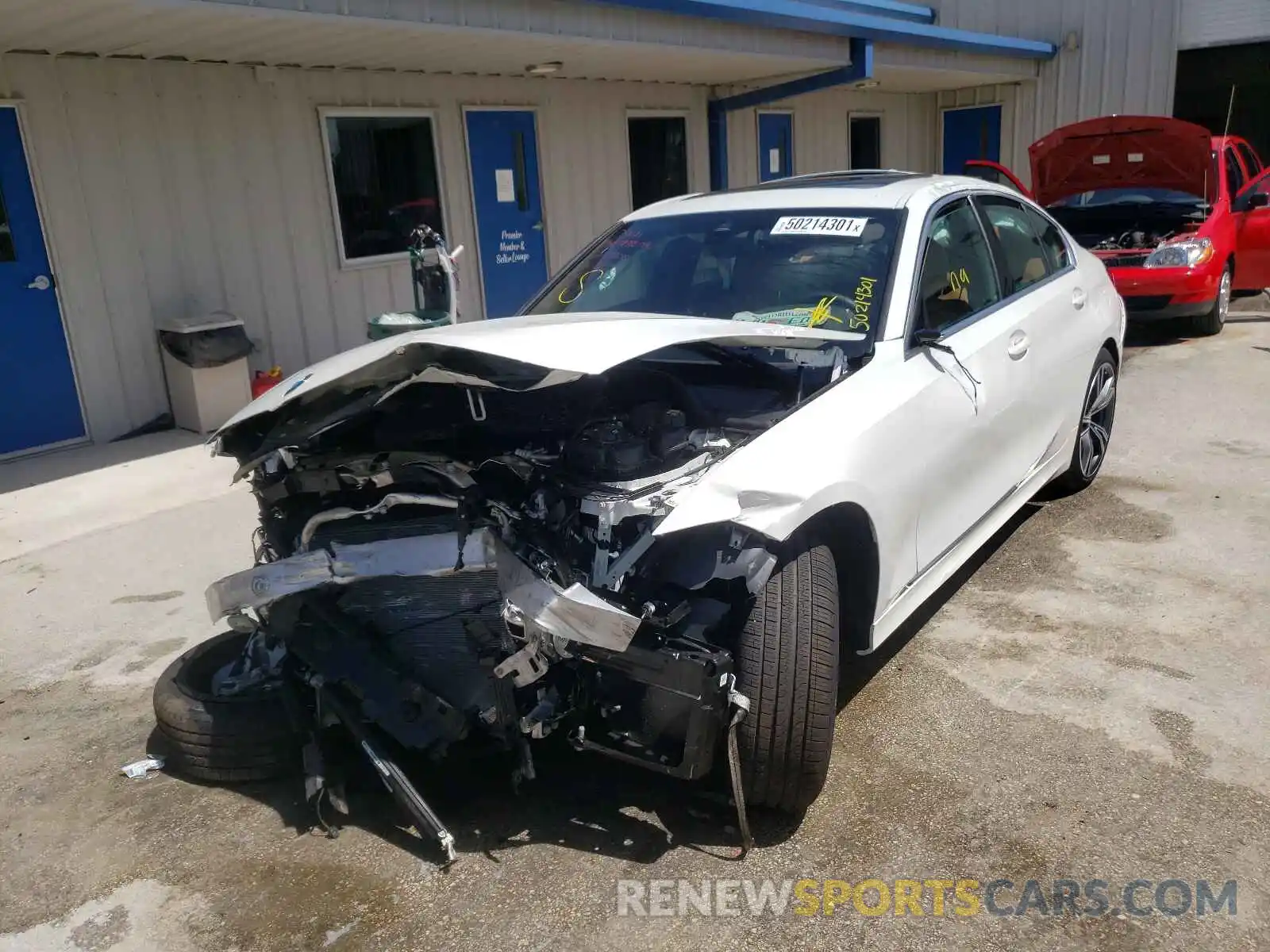 2 Photograph of a damaged car 3MW5R1J05M8B90645 BMW 3 SERIES 2021