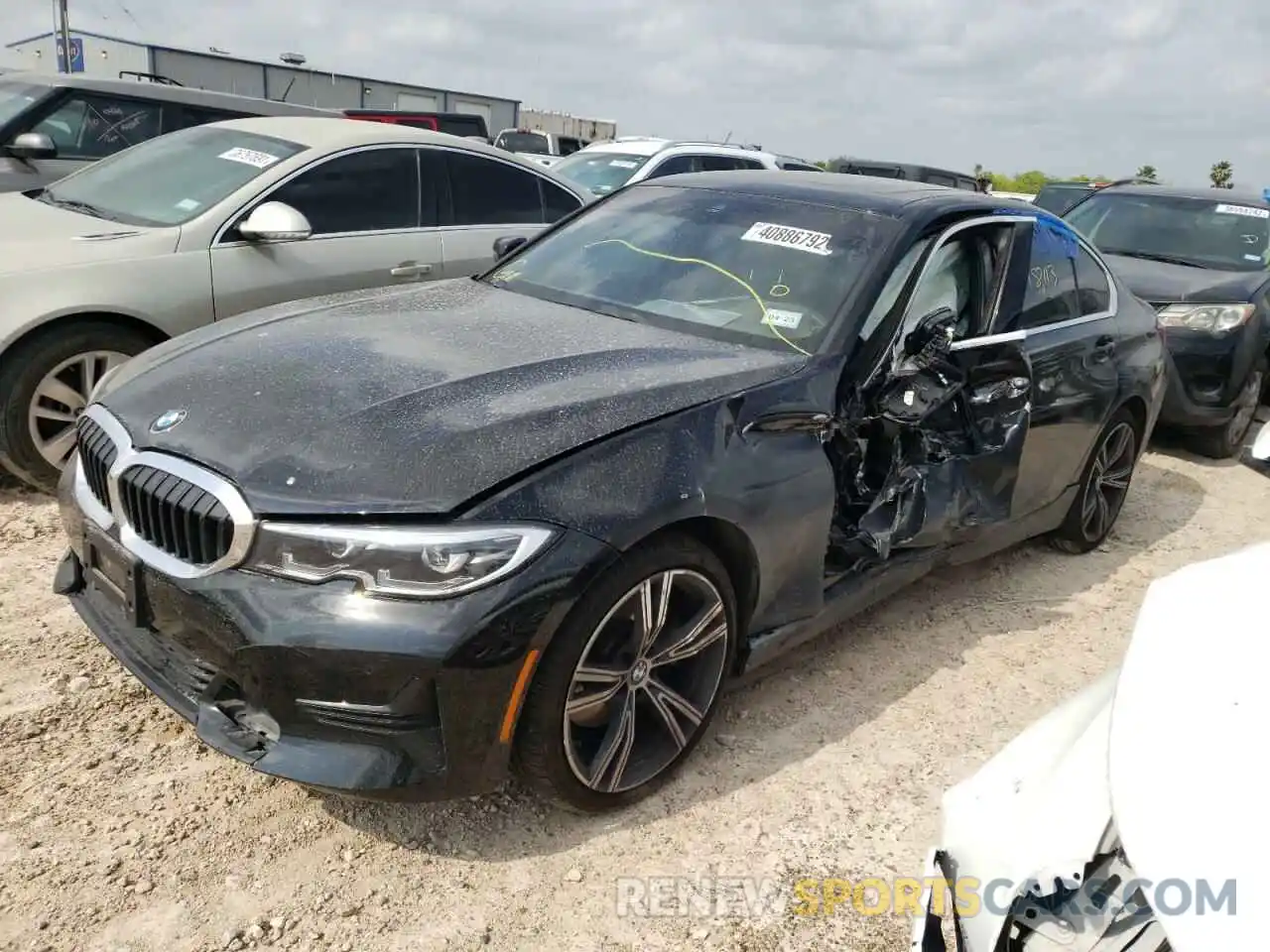 2 Photograph of a damaged car 3MW5R1J05M8B91066 BMW 3 SERIES 2021