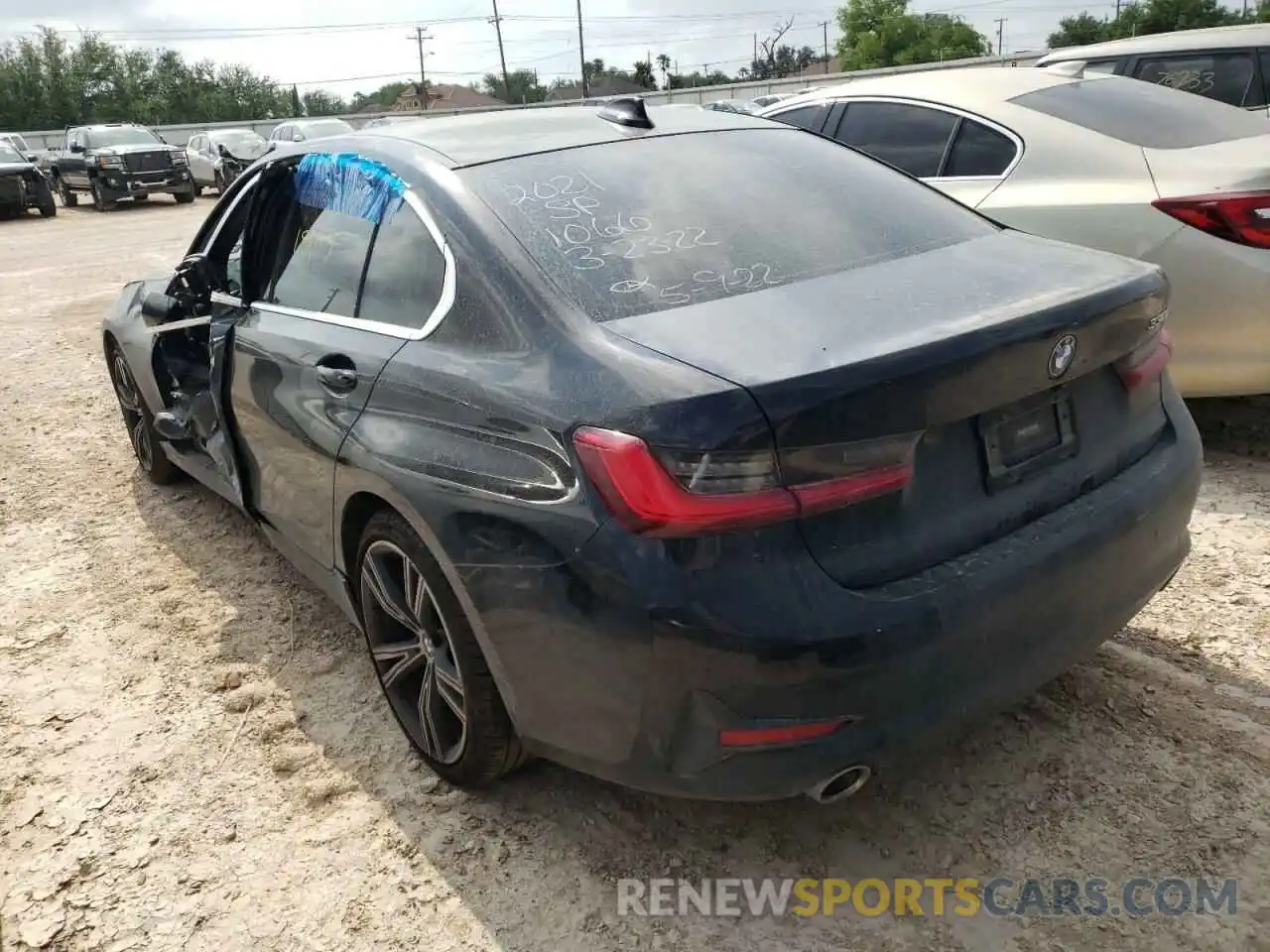 3 Photograph of a damaged car 3MW5R1J05M8B91066 BMW 3 SERIES 2021