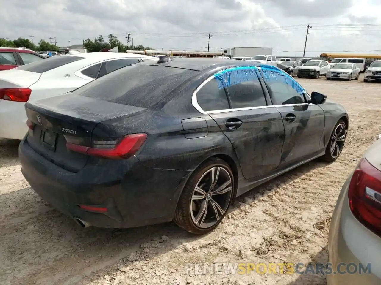 4 Фотография поврежденного автомобиля 3MW5R1J05M8B91066 BMW 3 SERIES 2021