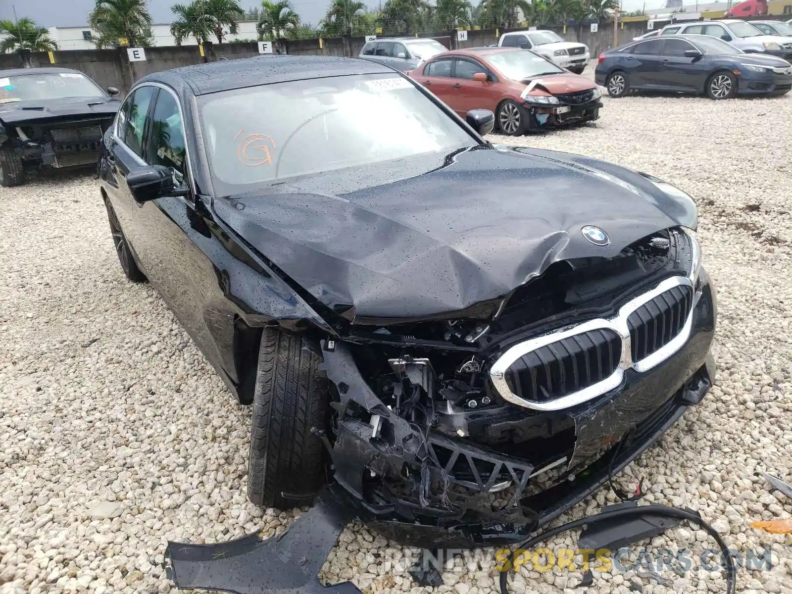 1 Photograph of a damaged car 3MW5R1J05M8B96803 BMW 3 SERIES 2021