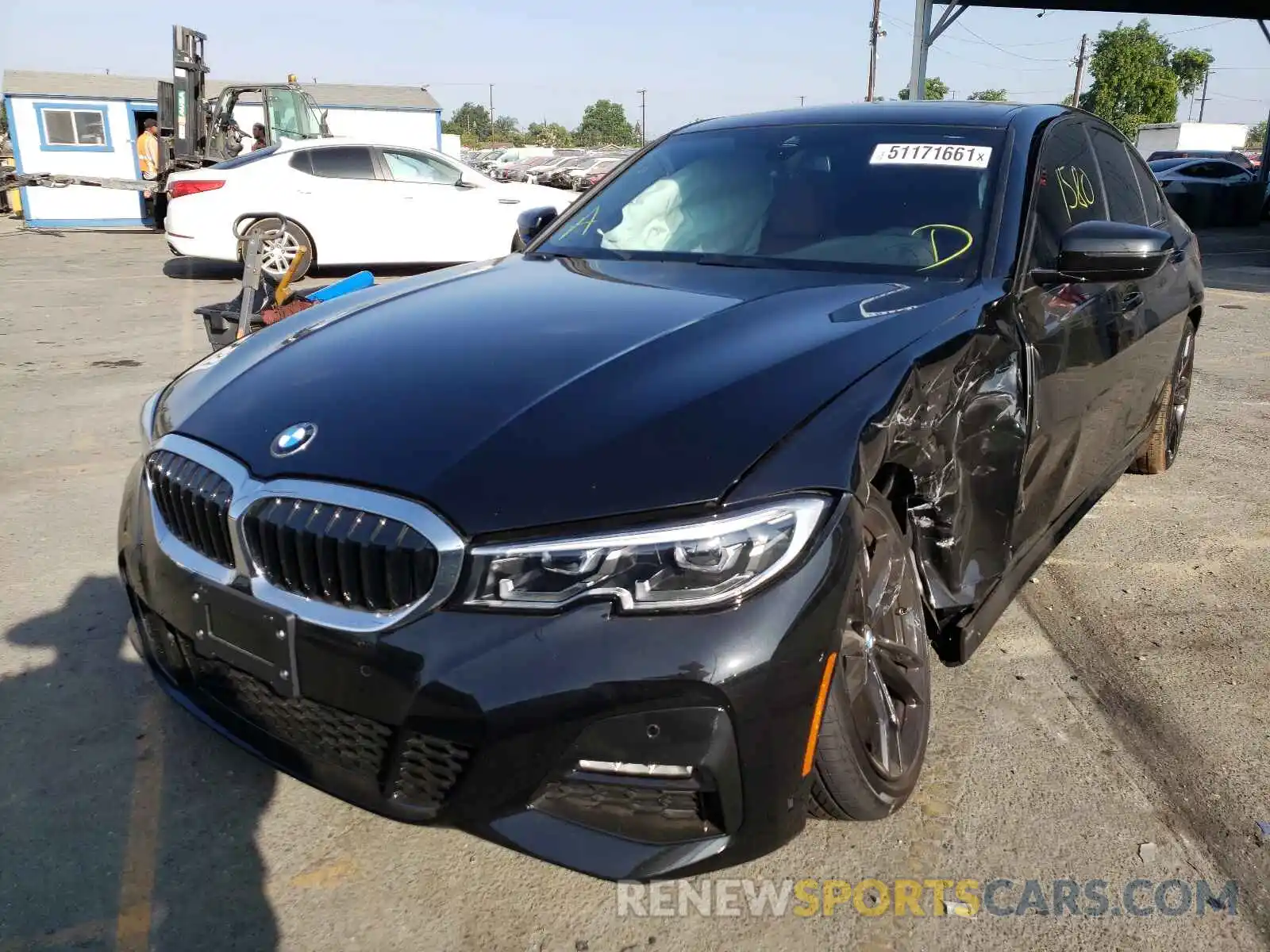 2 Photograph of a damaged car 3MW5R1J05M8B98793 BMW 3 SERIES 2021