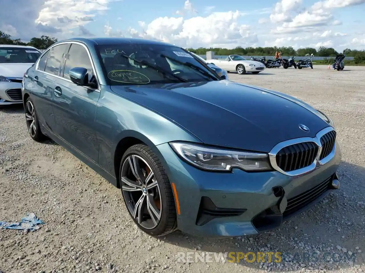 1 Photograph of a damaged car 3MW5R1J05M8B99796 BMW 3 SERIES 2021