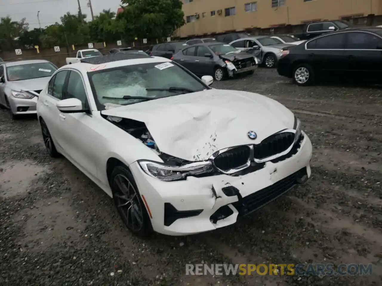 1 Photograph of a damaged car 3MW5R1J05M8C11493 BMW 3 SERIES 2021