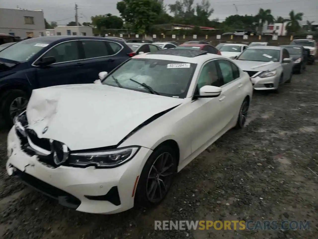 2 Photograph of a damaged car 3MW5R1J05M8C11493 BMW 3 SERIES 2021