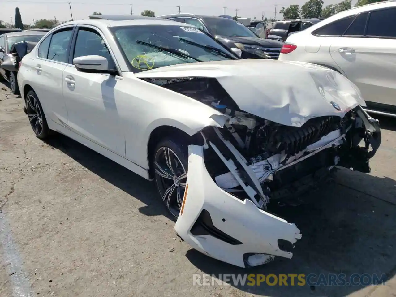 1 Photograph of a damaged car 3MW5R1J06M8B52583 BMW 3 SERIES 2021