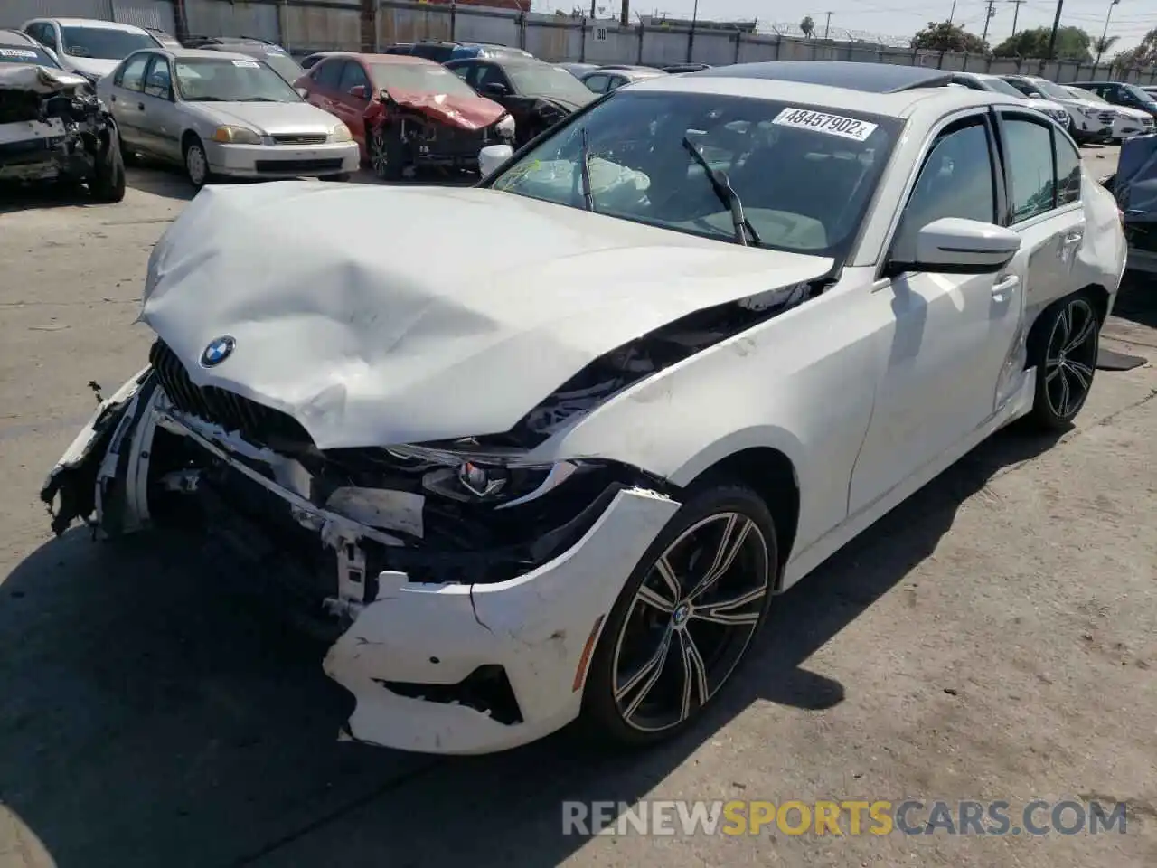 2 Photograph of a damaged car 3MW5R1J06M8B52583 BMW 3 SERIES 2021