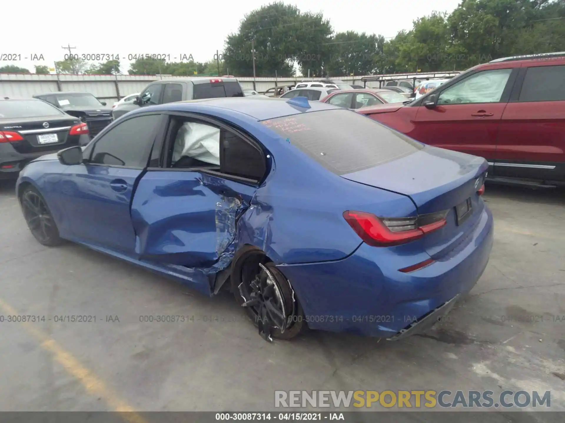 3 Photograph of a damaged car 3MW5R1J06M8B56780 BMW 3 SERIES 2021