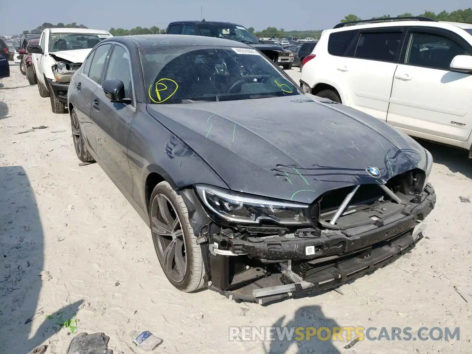 1 Photograph of a damaged car 3MW5R1J06M8B59842 BMW 3 SERIES 2021