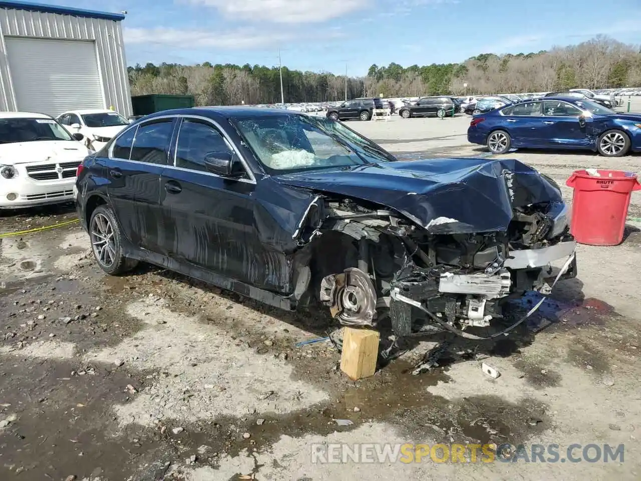 4 Фотография поврежденного автомобиля 3MW5R1J06M8B62630 BMW 3 SERIES 2021