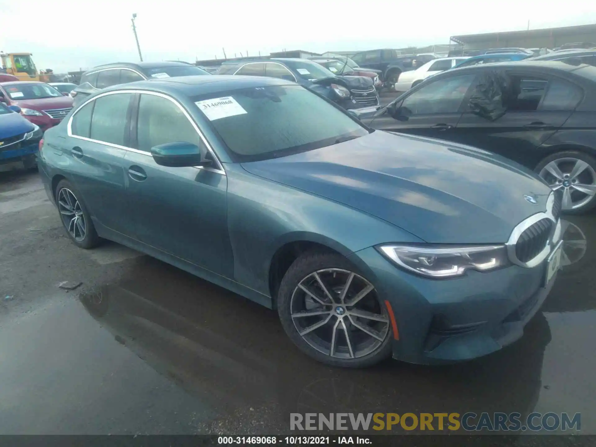 1 Photograph of a damaged car 3MW5R1J06M8B68458 BMW 3 SERIES 2021