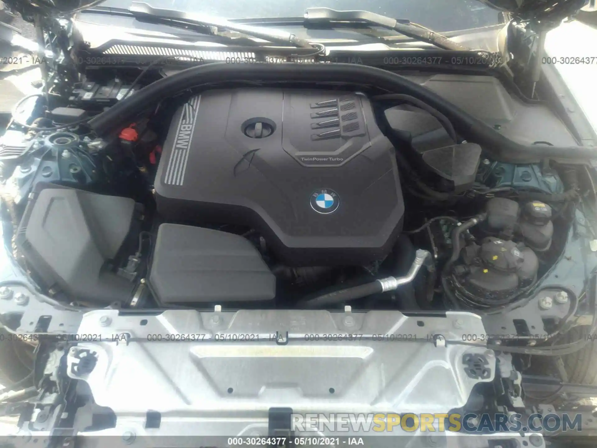 10 Фотография поврежденного автомобиля 3MW5R1J06M8B78584 BMW 3 SERIES 2021