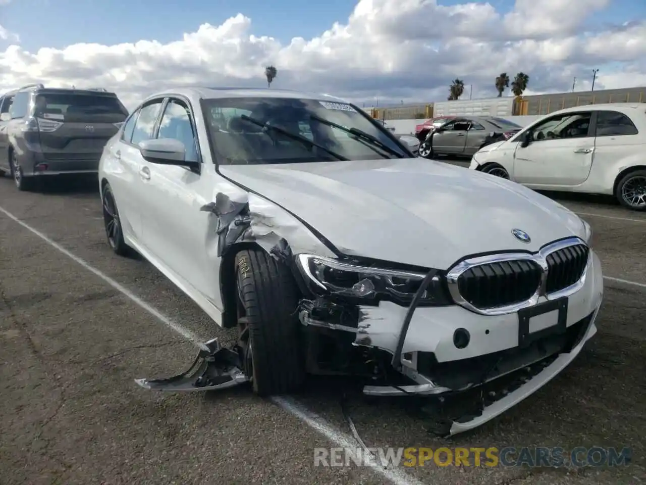 1 Photograph of a damaged car 3MW5R1J06M8B83218 BMW 3 SERIES 2021