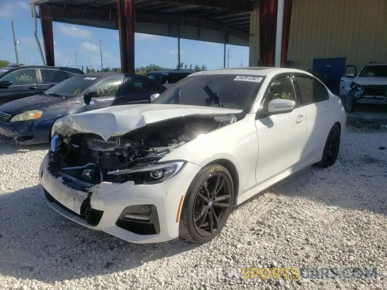 2 Photograph of a damaged car 3MW5R1J06M8B86474 BMW 3 SERIES 2021