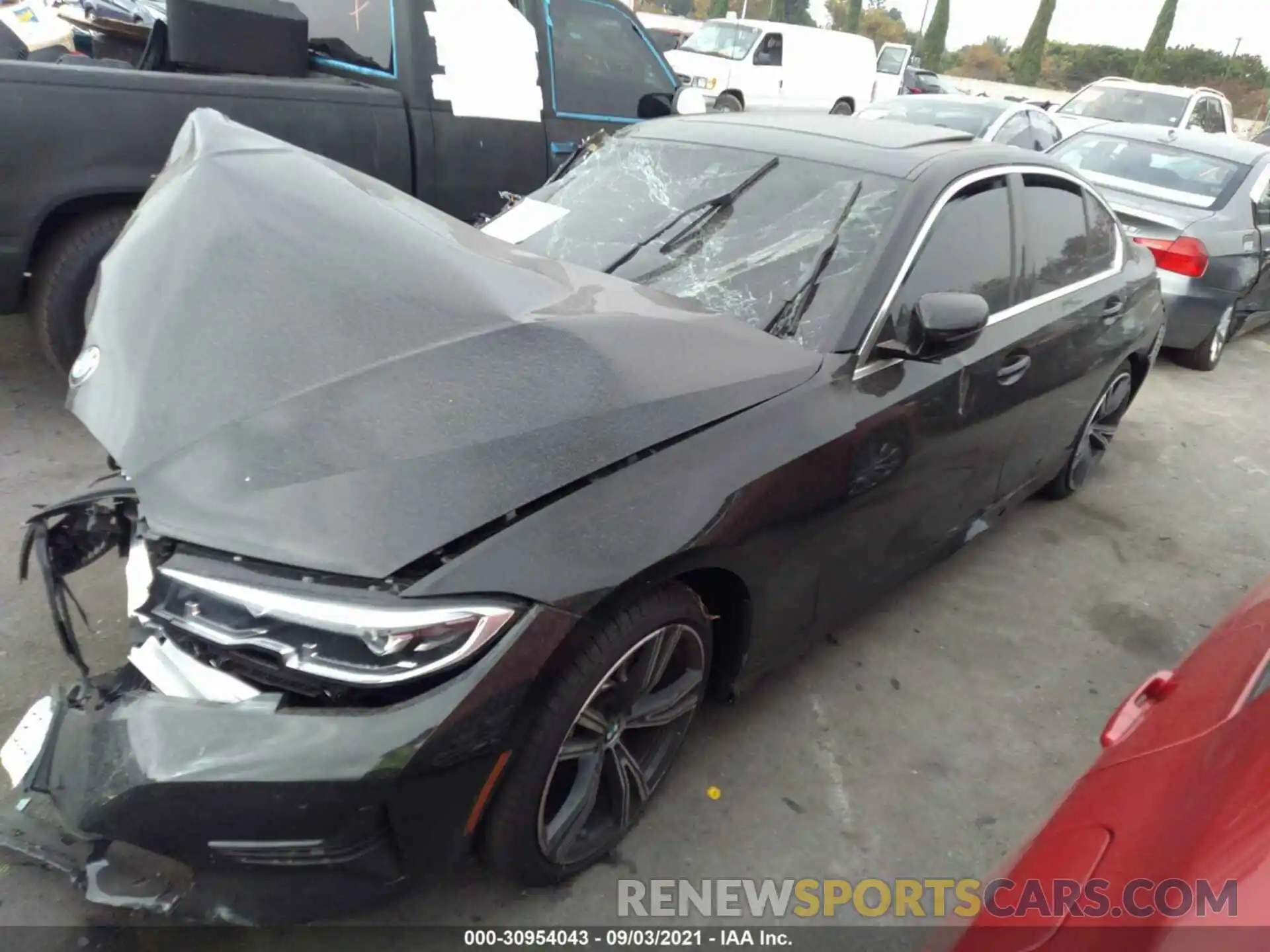 2 Photograph of a damaged car 3MW5R1J06M8C11163 BMW 3 SERIES 2021