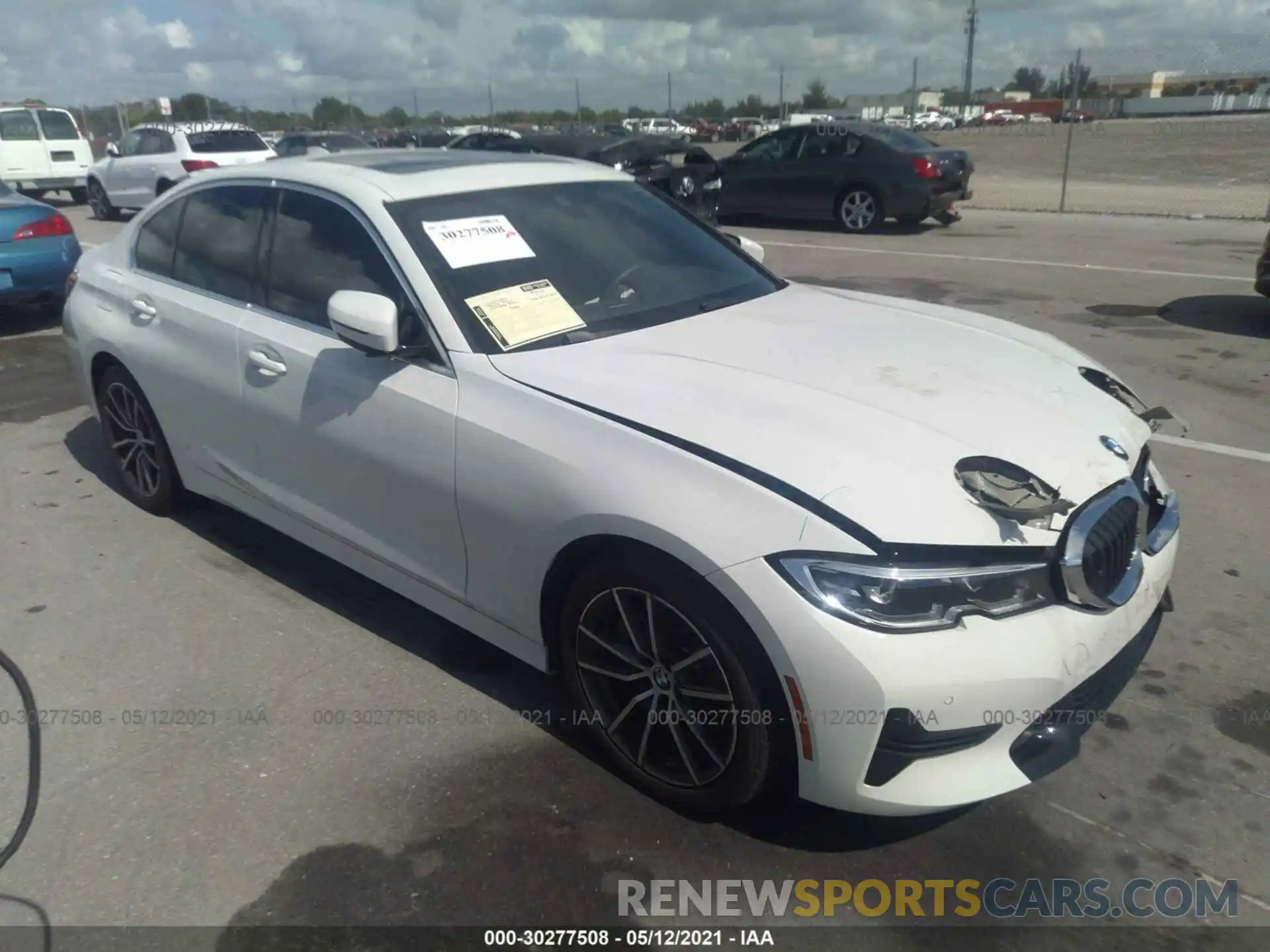 1 Photograph of a damaged car 3MW5R1J07M8B51717 BMW 3 SERIES 2021