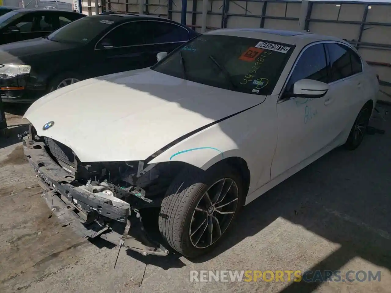 2 Photograph of a damaged car 3MW5R1J07M8B66699 BMW 3 SERIES 2021