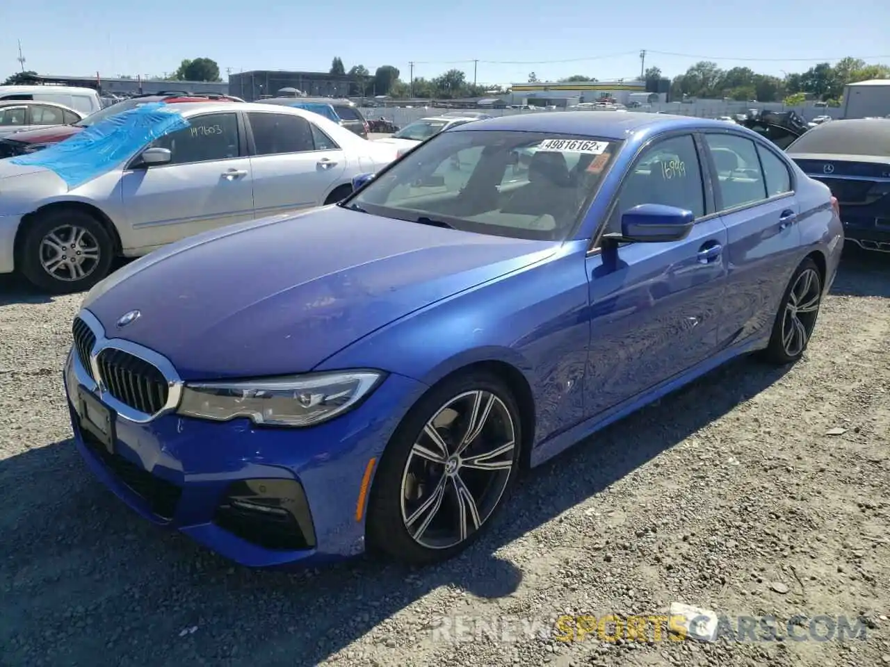 2 Photograph of a damaged car 3MW5R1J07M8B73412 BMW 3 SERIES 2021