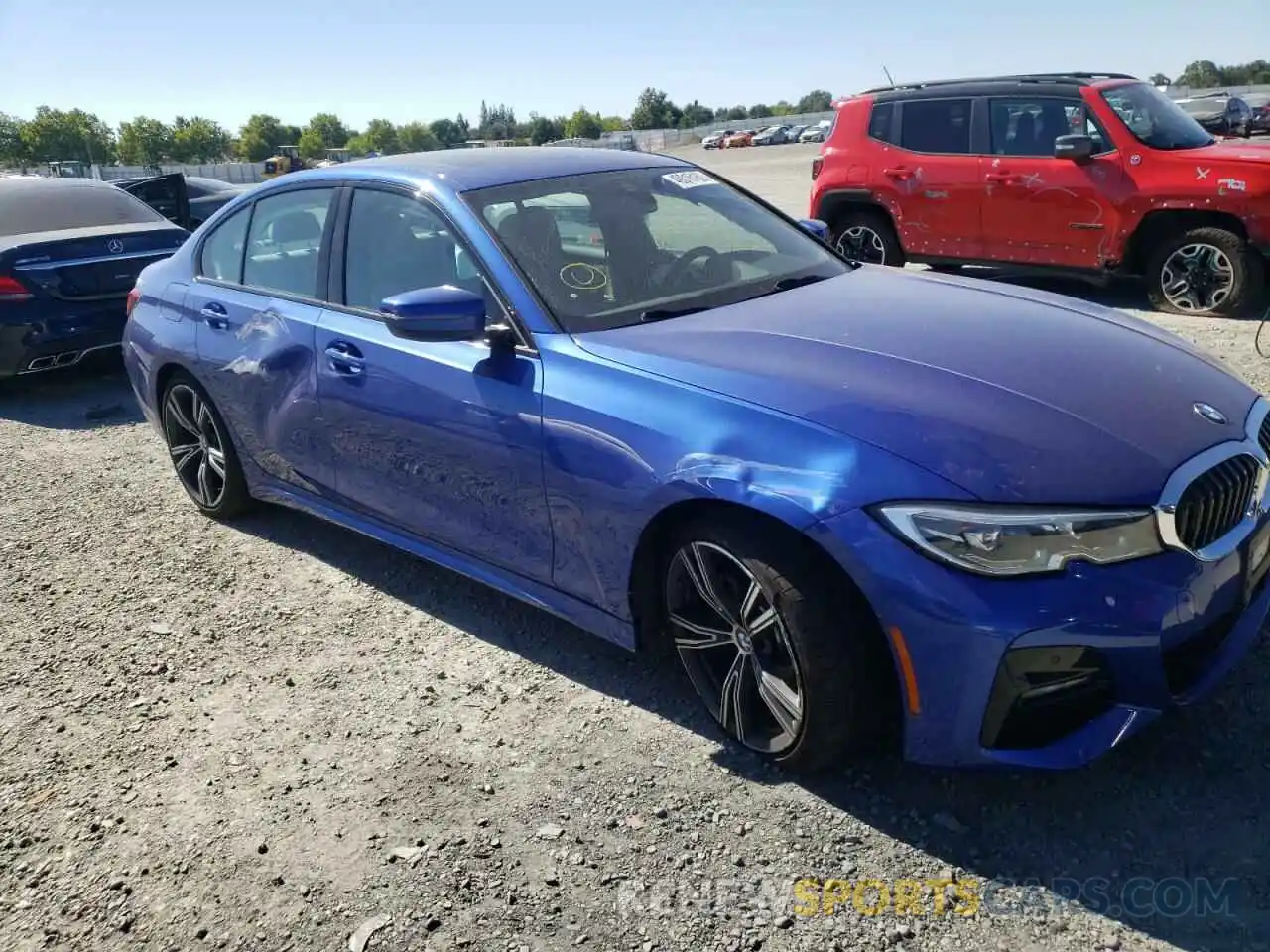 9 Photograph of a damaged car 3MW5R1J07M8B73412 BMW 3 SERIES 2021