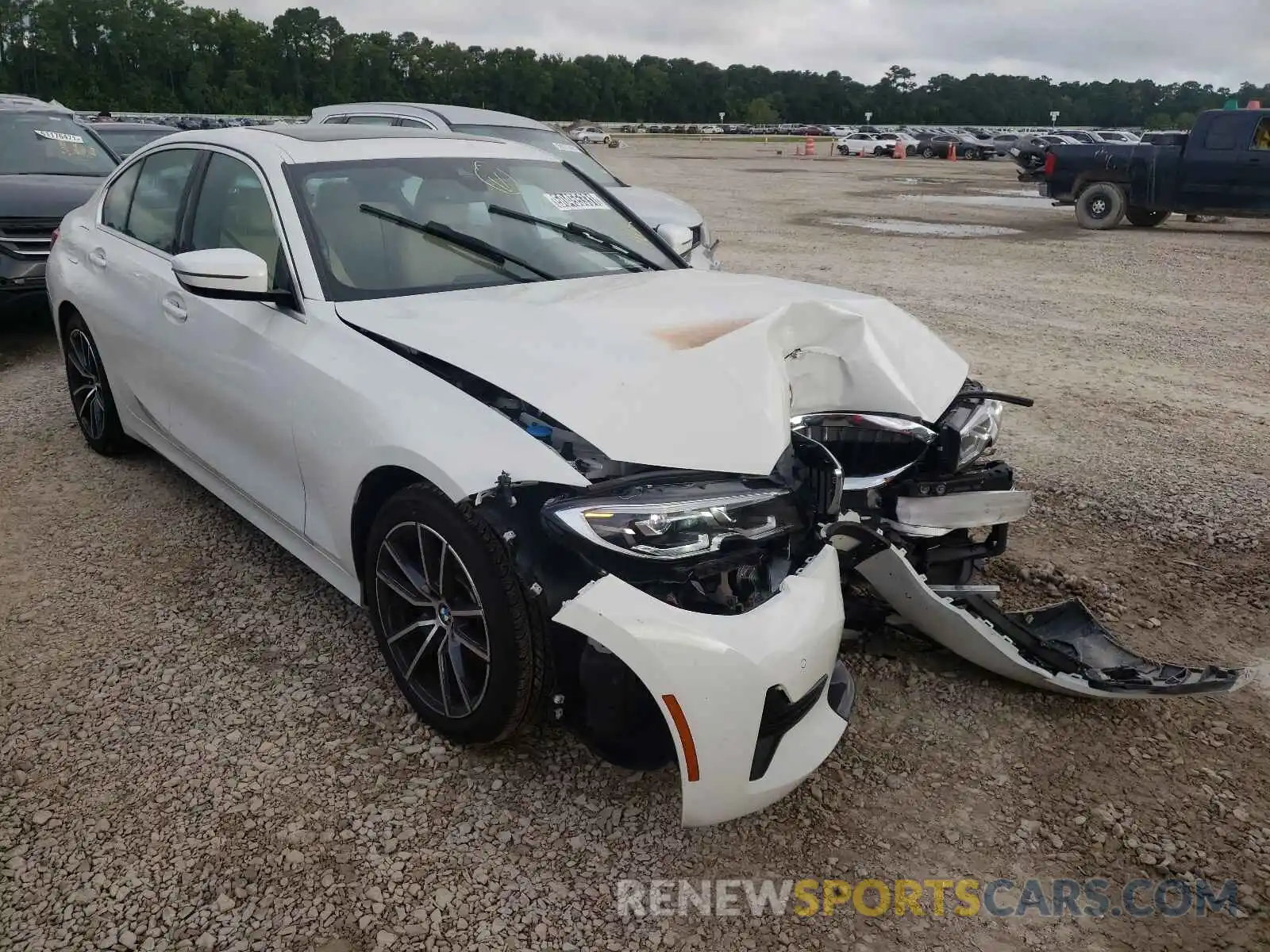 1 Photograph of a damaged car 3MW5R1J07M8B82482 BMW 3 SERIES 2021