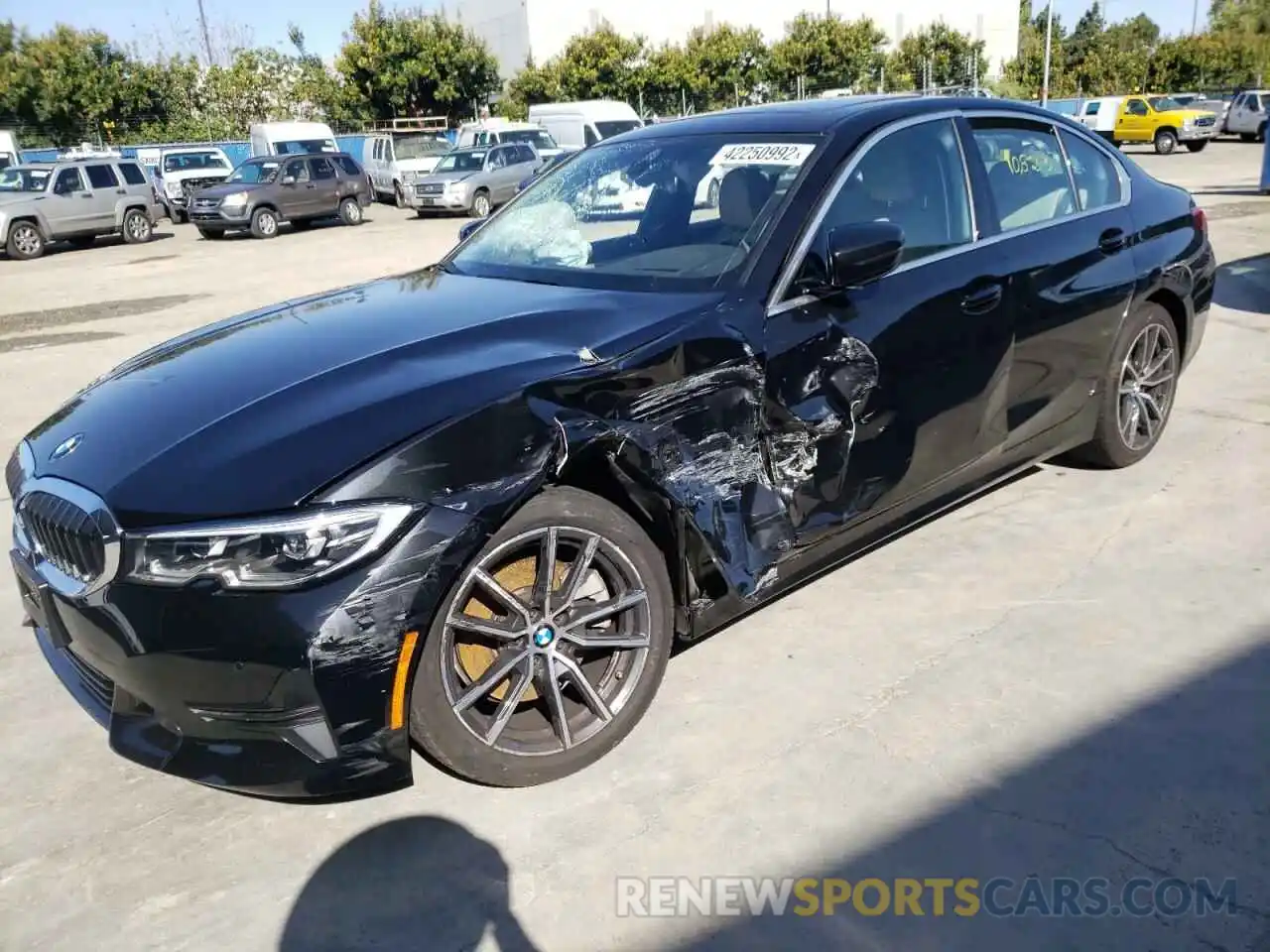 9 Photograph of a damaged car 3MW5R1J07M8B85298 BMW 3 SERIES 2021