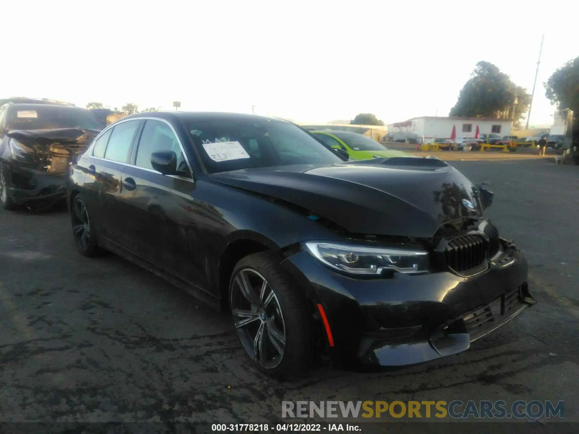 1 Photograph of a damaged car 3MW5R1J07M8B87827 BMW 3 SERIES 2021