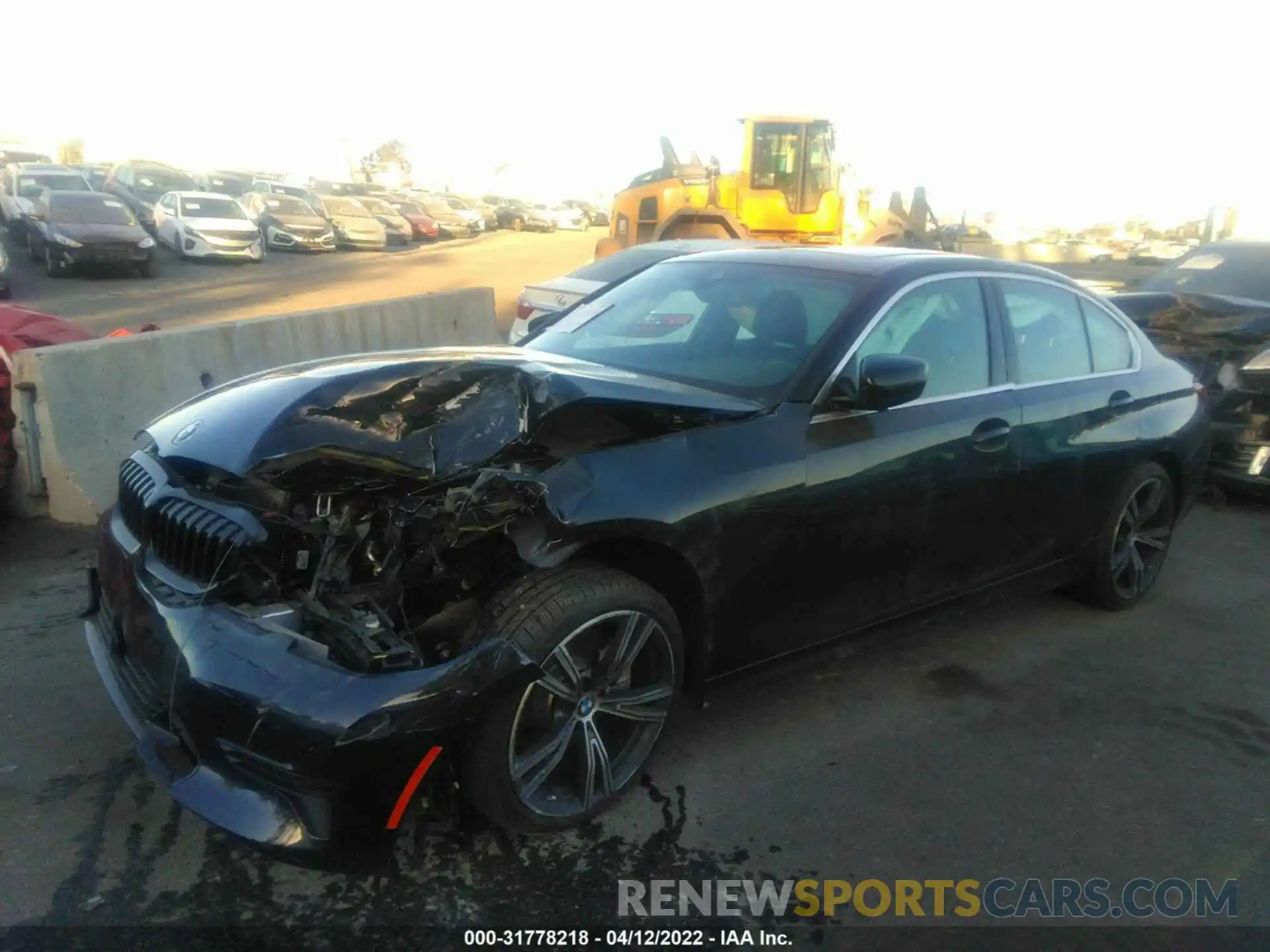 2 Photograph of a damaged car 3MW5R1J07M8B87827 BMW 3 SERIES 2021