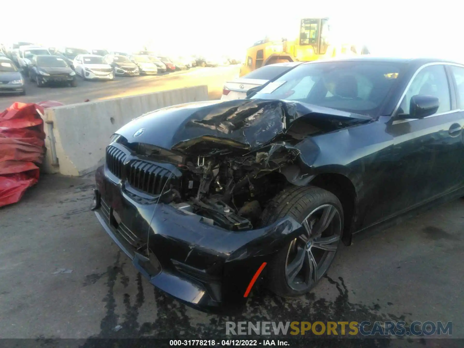 6 Photograph of a damaged car 3MW5R1J07M8B87827 BMW 3 SERIES 2021