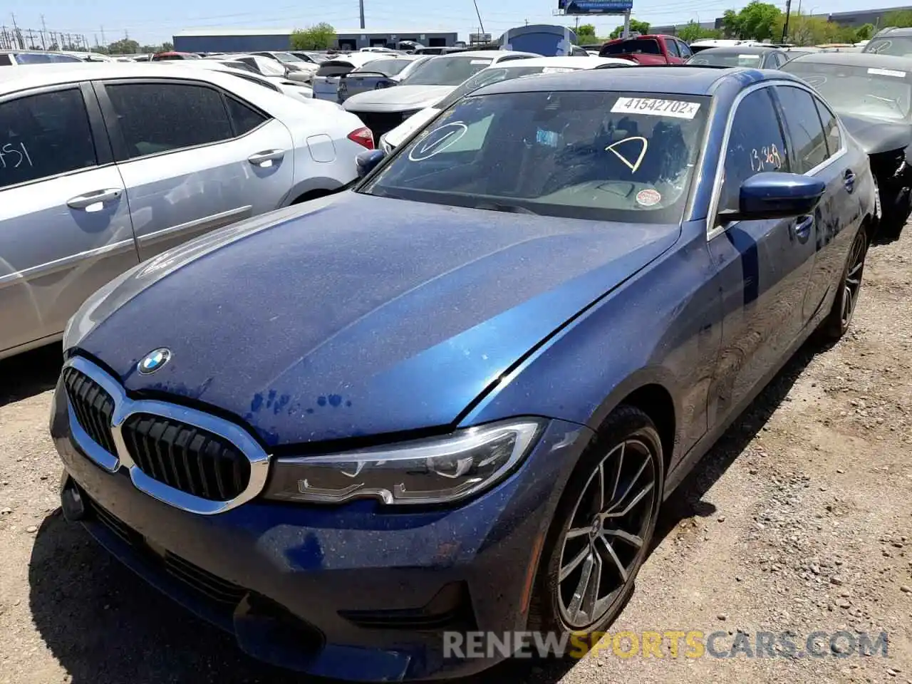 2 Photograph of a damaged car 3MW5R1J07M8B89688 BMW 3 SERIES 2021